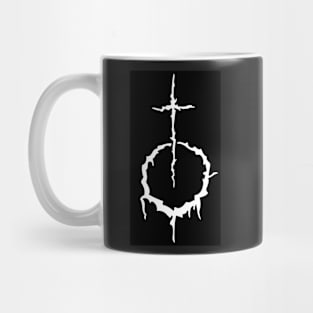 Gothic Christian Cross Crescent Moon Mug